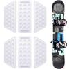PEUTIER 2 Set da 6 Pezzi Stomp Pad Snowboard, Trasparente Placche Antiscivolo Snowboard Stomp Pads Impugnatura Snowboard per Lo Snowboard (Trasparente)