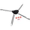 GLEAVI Kit Canestro da Basket per Trampolino Pieghevole, Nero, in PVC, Epe, Tessuto Oxford e PE, con Pallone e Pompa, per Uso Indoor e Outdoor, per Famiglie