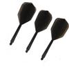 Xiuganpo Durevole 2BA Integrato Asta per Freccette e Alette Combinate Modellate con Precisione per Tiri Perfetti Set da 3 Pezzi Adatto a Tutti i Livelli di abilità (Black)