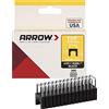Arrow 591188 - Graffette isolate in acciaio T59 da 1/4 x 5/16, per cavi e cablaggi, nero, 300 pezzi