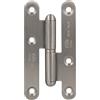 Amig - Porta con disco a pressione | chiavistello destro | acciaio inossidabile 18/8 opaco | bordi rotondi | senza bordo terminale | apriporta 30 V | taglia 405-100
