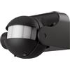 goobay Rilevatore di movimento a infrarossi per esterni e interni, IP44, sensore di movimento PIR inclinabile a 180°, portata di 12 m, adattabile come lampada con sensore di movimento, 79590