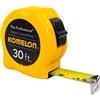 Komelon 4930 il professionale in acciaio rivestito in nylon, metro a nastro piedi da 2,5 cm, giallo di