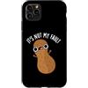 Punny Bone Custodia per iPhone 11 Pro Max It's Nut My Fault Divertente gioco di parole con arachidi