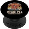 Do Not Pet Husband Men's Funny Emotional Do Not Pet Festa del papà Papà Divertente Supporto emotivo Marito PopSockets PopGrip Adesivo