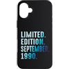 Limited Edition September 1990 Legendary Custodia per iPhone 16 Plus Settembre 1990 Anno 1990 Retro 1990 Vintage Edizione Limitata