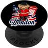 Bahaa's Tee London Bear Guard Big Ben Red Phone Booth Union Jack UK PopSockets PopGrip Adesivo
