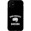 Boxing World Custodia per iPhone 11 Bare Knuckle Boxe pugile Fist Fight Arti Marziali Fighter