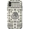 Folk Art Gifts Custodia per iPhone X/XS Bandiera messicana modello azteco aquila serpente Messico Orgoglio