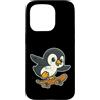 penguin skater cool bird icy style skate Custodia per iPhone 15 Pro Pinguino Skateboard Retro Cartoon
