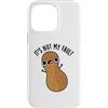 Punny Bone Custodia per iPhone 14 Pro Max It's Nut My Fault Divertente gioco di parole con arachidi