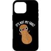 Punny Bone Custodia per iPhone 16 Pro Max It's Nut My Fault Divertente gioco di parole con arachidi