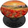 Wüjo20 Papavero papaveri Toscana fiori fiore naturo paesaggio PopSockets PopGrip Intercambiabile