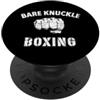 Boxing World Bare Knuckle Boxe pugile Fist Fight Arti Marziali Fighter PopSockets PopGrip Adesivo