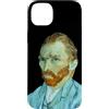RelaxArtWorld Custodia per iPhone 14 Plus Autoritratto di Vincent van Gogh (1889) - senza sfondo