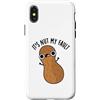 Punny Bone Custodia per iPhone X/XS It's Nut My Fault Divertente gioco di parole con arachidi