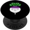 con vegetazione minimalista rapa cibo di Rapa vegetali divertenti alimenti alimentari semplice rapa PopSockets PopGrip Adesivo