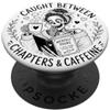 Inkbone Folklore Co Donna scheletro che legge Catturato tra capitoli e caffina PopSockets PopGrip Adesivo