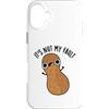 Punny Bone Custodia per iPhone 16 Plus It's Nut My Fault Divertente gioco di parole con arachidi