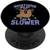 sloth two-fingered hanging animal lazy r Bradipo Posso fare più lentamente PopSockets PopGrip Adesivo