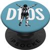 GlobalFanz x Giant Step Celebrazione del calciatore Diego Maradona D10S Dios Throwback PopSockets PopGrip Adesivo