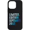 Limited Edition September 2012 Legendary Custodia per iPhone 14 Pro Max Settembre 2012 Anno 2012 Retro 2012 Vintage Edizione Limitata