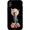 Catholic Core Catholiccore Aesthetic Got Custodia per iPhone X/XS Gamba Protesi Amputato Coquette Cristiano Religioso Croce