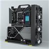egowz Banco di prova creativo del telaio di montaggio del PC, cassa del telaio dell'aria aperta, rack della cassa della scheda madre del computer fai da te, telaio in alluminio aperto ITX ATX ATX