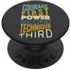 Whyitsme Design Arti marziali divertenti Dire, Artista marziale, Arti marziali PopSockets PopGrip Adesivo