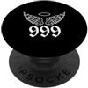 999 Angel Number Spiritual Apparel 999 Numero Angelo, Guardian Spiritual Numerology Minimalist PopSockets PopGrip Adesivo