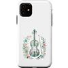 Disegni Artistici Violino Floreale Vinta Custodia per iPhone 11 Violino Floreale Vintage Musica Classica