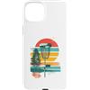 Set per principianti di disc golf con ce Custodia per iPhone 15 Plus Disc Golf Discs Basket Motivo vintage retrò Forest Lake