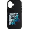 Limited Edition September 1990 Legendary Custodia per iPhone 16 Settembre 1990 Anno 1990 Retro 1990 Vintage Edizione Limitata