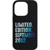Limited Edition September 2012 Legendary Custodia per iPhone 14 Pro Settembre 2012 Anno 2012 Retro 2012 Vintage Edizione Limitata