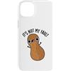 Punny Bone Custodia per iPhone 14 Plus It's Nut My Fault Divertente gioco di parole con arachidi