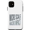 Whyitsme Design Custodia per iPhone 11 Microbiologia Micro scala, impatto macro