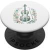 Disegni Artistici Violino Floreale Vinta Violino Floreale Vintage Musica Classica PopSockets PopGrip Adesivo