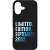 Limited Edition September 2012 Legendary Custodia per iPhone 17 Settembre 2012 Anno 2012 Retro 2012 Vintage Edizione Limitata