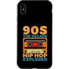 90s Hip Hop Gifts Custodia per iPhone XS Max Anni '90 Il decennio Hip Hop esploso Anni '90 Hip Hop