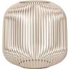 blomus Lanterna Lito | Nomad | Dimensioni M | 28 L x 28 B x 27 cm | Portacandele beige | Portacandela antivento in acciaio inox | Lanterna decorativa | per interni | Medium
