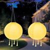 HOTUT Lanterne Solari da Esterno, 2 Pezzi Lampada Solare da Giardino, IP65 Impermeabile Luci Solari, Luce Bianca Calda, per Terrazze, Giardino, Cortile, Prato, Balcone