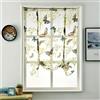 SIMPVALE Roman Tende Farfalla Stampa Voile Roman Arruffato Tonalità Trasparente Tenda per Balcone Cucina Soggiorno Camera da Letto, Larghezza 60 cm/Altezza 120 cm