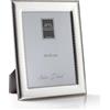 ARTÉ 18x24 Cornice per foto, Made in Italy, elegante placcata in argento, Fascia 2,5 cm, Silver Plated antiossidante, Bellissima cornice in Silver Plated con retro in legno mogano E146/18x24