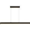 AIRUI Luce Moderna Lineare A Ciondolo Semplice Nero Lungo Lampadario LED Lampada Ad Altezza Regolabile Appese per Tavolo da Pranzo Isola da Cucina Ufficio(80cm, 32W,Tricolor)