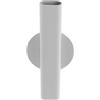 Generico Portafiori Vaso da Parete Decorativo Adesivo per Lapide in Metallo Bianco Flower Arrangement per Dormitory e Party