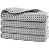 Polyte Asciugamano Viso Microfibra Nido d'Ape 430 GSM, 33,0x33,0 cm