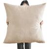 AQIGR Quadrate Federe per Cuscino 50x50 60x60 70x70 80x80 Copricuscino Divano con Cerniera, Decorative Resistente Federe Decorativi Copricuscini per Cuscino Soggiorno Ufficio(Beige,60x60cm/24x24in)