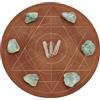 FINGERINSPIRE 25.4cm Diametro Griglia in Cristallo di Legno Griglia Rotonda Geometria Sacra Griglia Energetica Cubo di Metatron Griglia di Cristallo per Stregoneria Altare Wicca Rituale Spazio Sacro