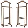 MA MAISON Doppio Indossatore da Camera in Legno di Faggio 43x33xH105cm Per Ordinare e Tenere in Perfetto Stato i Tuoi Abiti - Elegante e Funzionale in Tutti gli Ambienti (Doppio, Faggio Noce)