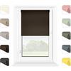 MARDOM HOME Klemmfix, tenda avvolgibile Dream - Mini tenda a rullo per finestre - alla moda color pastello - perfetta decorazione per interni - perfetta oscuramento (marrone cioccolato, 81 x 150 cm)